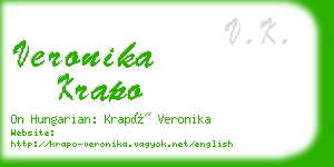 veronika krapo business card